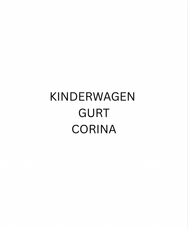 SPEZIAL GURT CORINA
