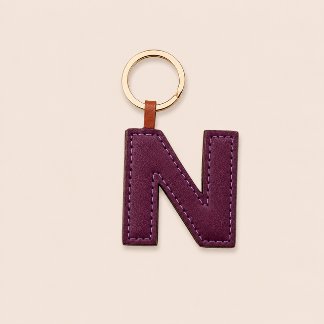 SINGLE LETTER KEYCHAIN