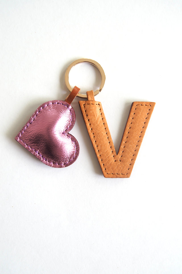 Schlüsselanhänger Love Beige