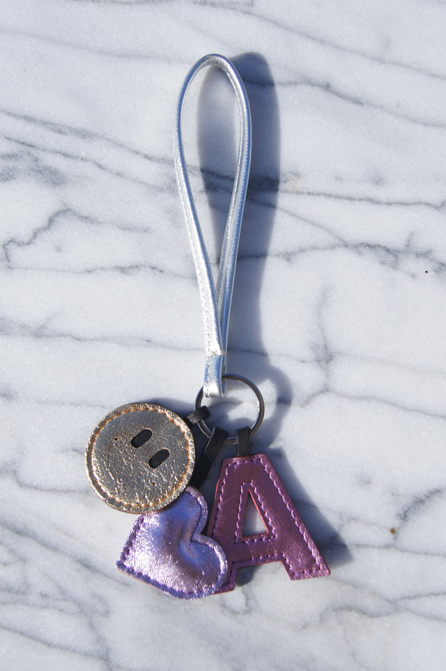 SCHLÜSSELBUND TWINKLE SILBER MIT PERSÖNLICHEM BUCHSTABEN