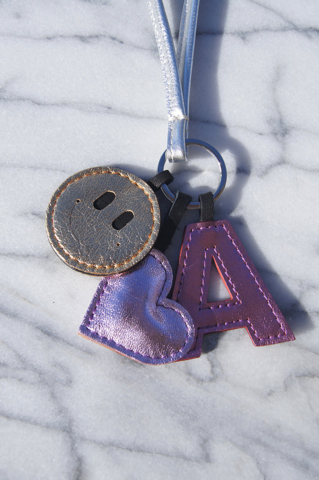 SCHLÜSSELBUND TWINKLE SILBER MIT PERSÖNLICHEM BUCHSTABEN