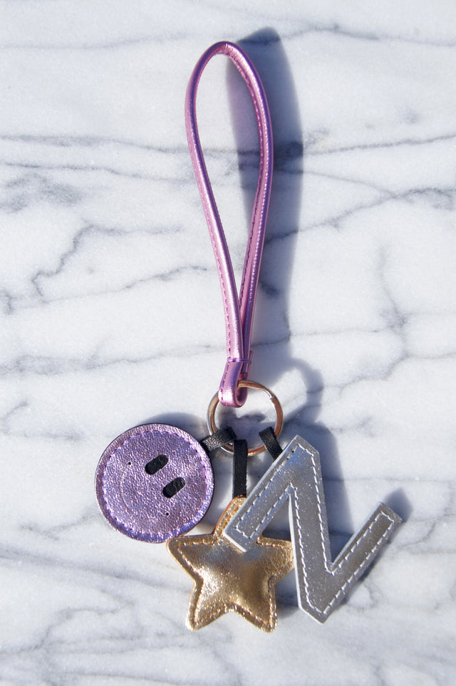 SCHLÜSSELBUND TWINKLE PINK MIT PERSÖNLICHEM BUCHSTABEN