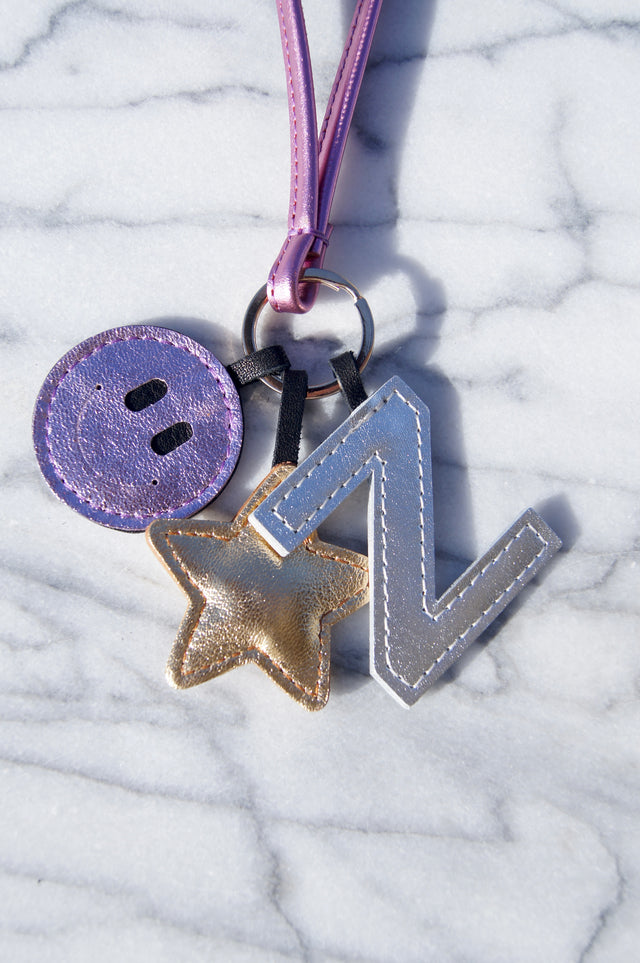 SCHLÜSSELBUND TWINKLE PINK MIT PERSÖNLICHEM BUCHSTABEN