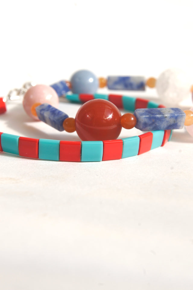 SPRINKLE RED TURQUOISE