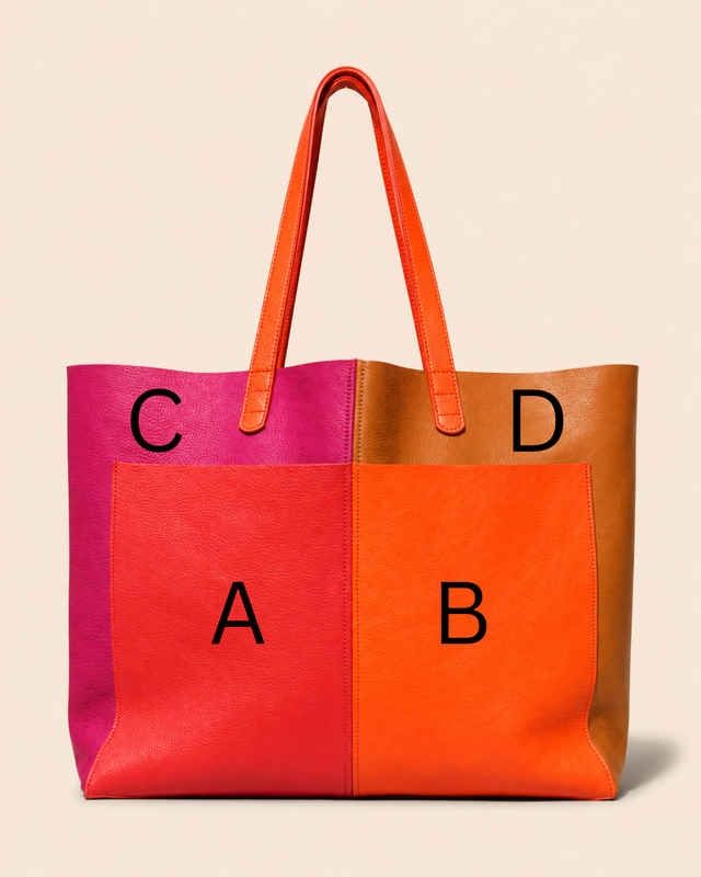 SHOPPER COLORBLOCK MIT INNENFUTTER