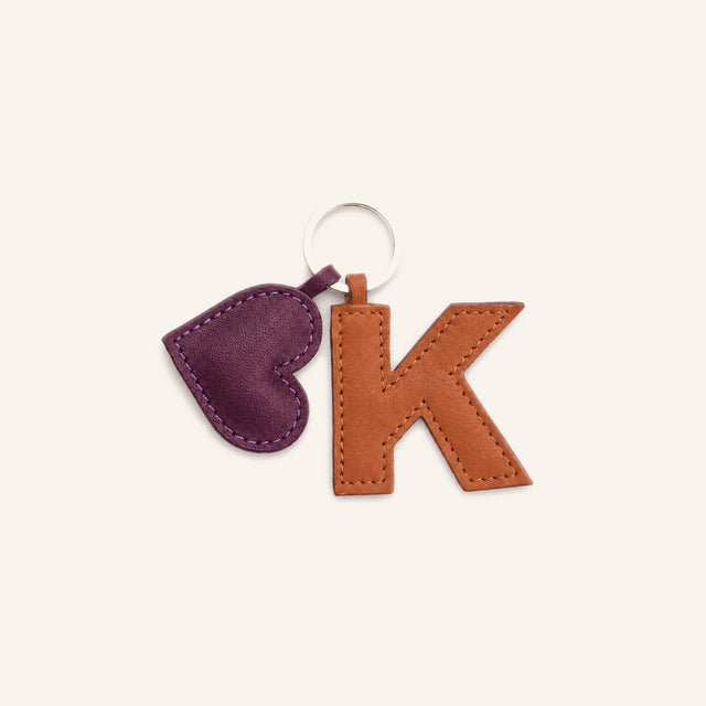 HEART AND LETTER KEYCHAIN COMBO