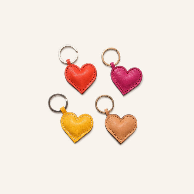 SINGLE HEART KEYCHAIN