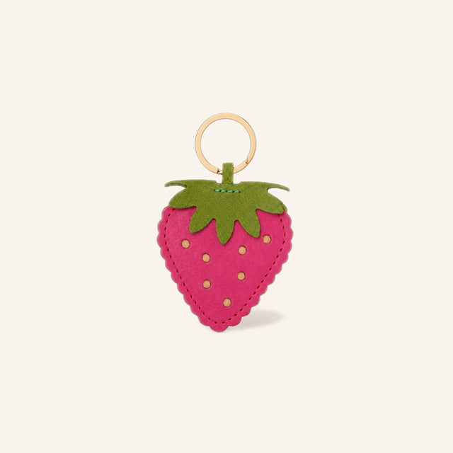 SINGLE STRAWBERRY KEYCHAIN
