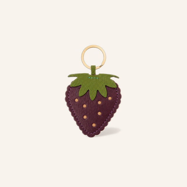 SINGLE STRAWBERRY KEYCHAIN