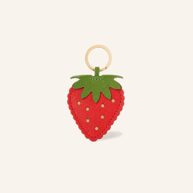 SINGLE STRAWBERRY KEYCHAIN
